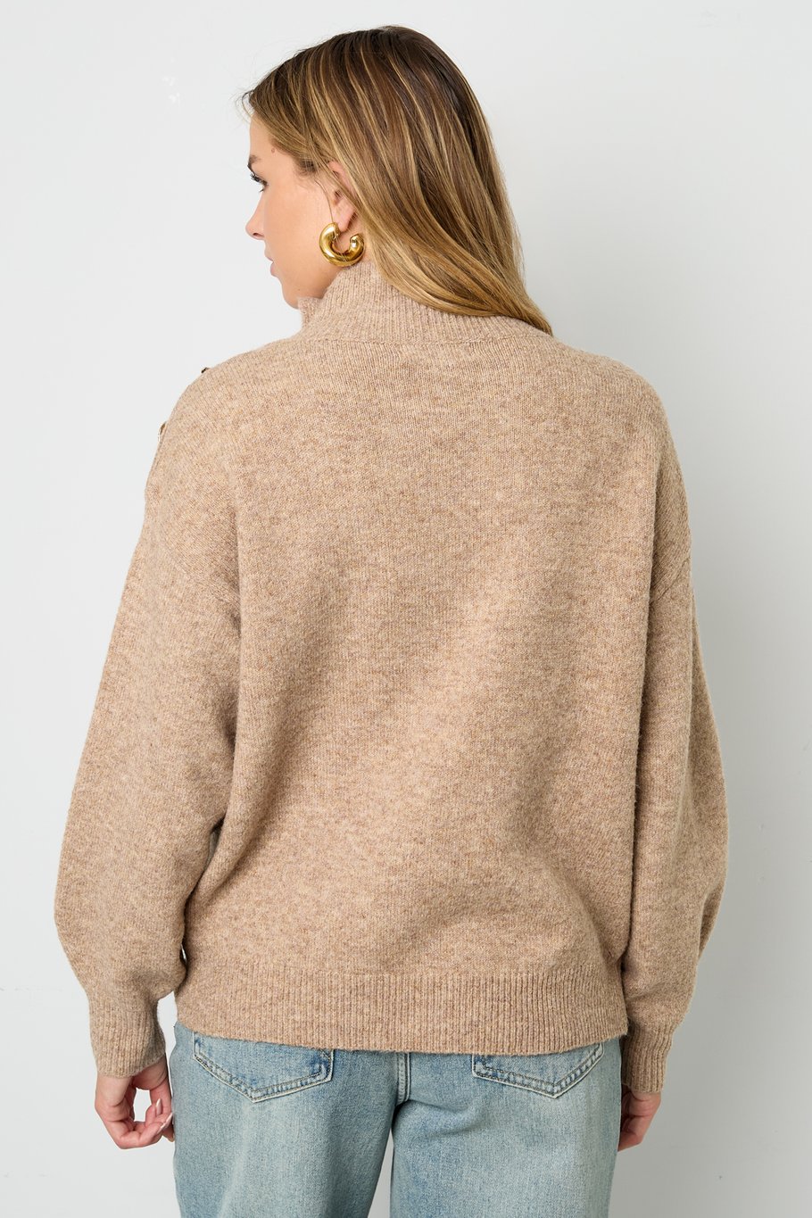 Polyester fiber (polyester) Knit sweaters Solid color Casual Fall/Winter Clothes h5Picture11